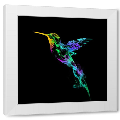 Strange Smoke White Modern Wood Framed Art Print by Farkas, Robert