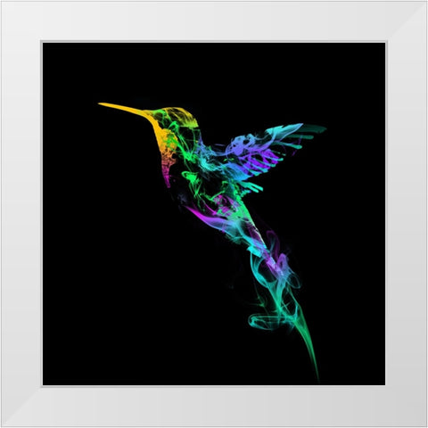 Strange Smoke White Modern Wood Framed Art Print by Farkas, Robert