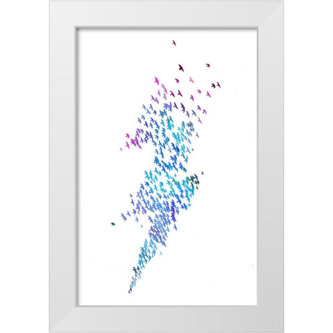 Thunderbirds White Modern Wood Framed Art Print by Farkas, Robert