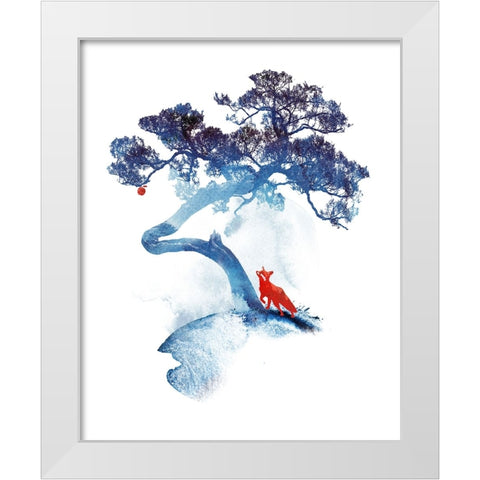 The Last Apple Tree White Modern Wood Framed Art Print by Farkas, Robert