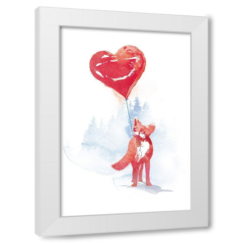 This One Is For You V1 White Modern Wood Framed Art Print by Farkas, Robert