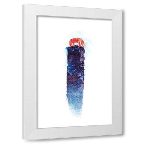 Where Do We Go Now White Modern Wood Framed Art Print by Farkas, Robert