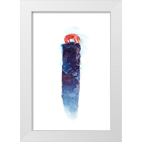 Where Do We Go Now White Modern Wood Framed Art Print by Farkas, Robert
