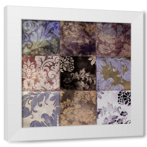 Velvet Patch I White Modern Wood Framed Art Print by Sasha