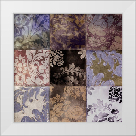 Velvet Patch I White Modern Wood Framed Art Print by Sasha