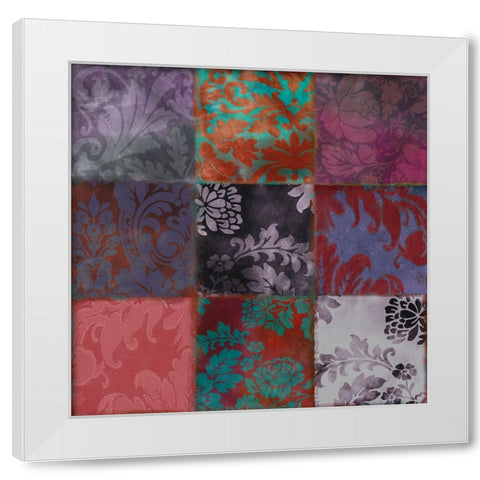 Velvet Patch II White Modern Wood Framed Art Print by Sasha