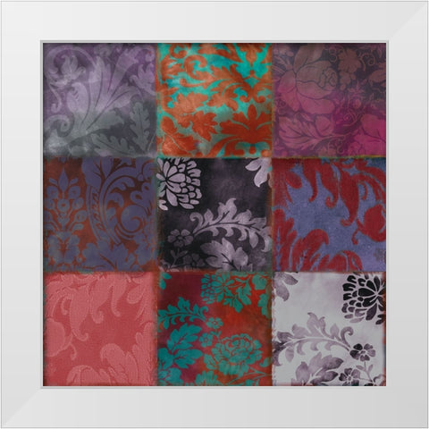 Velvet Patch II White Modern Wood Framed Art Print by Sasha