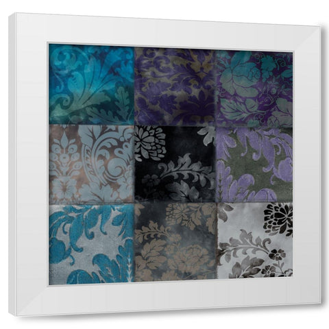 Velvet Patch VI White Modern Wood Framed Art Print by Sasha