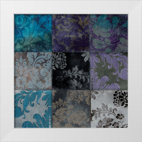 Velvet Patch VI White Modern Wood Framed Art Print by Sasha