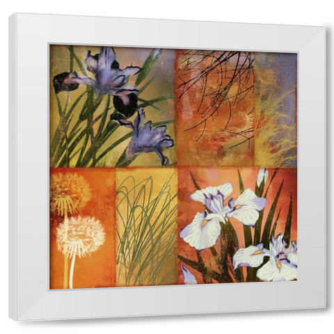 Grasslands I White Modern Wood Framed Art Print by Sasha