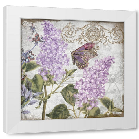 Victorian Romance III White Modern Wood Framed Art Print by Sasha