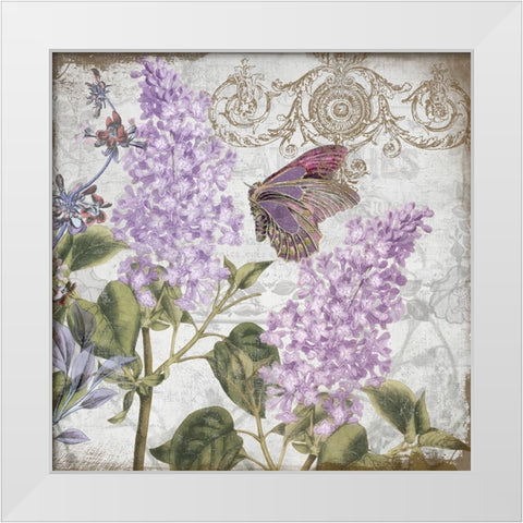 Victorian Romance III White Modern Wood Framed Art Print by Sasha