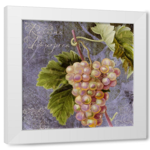 Violette II White Modern Wood Framed Art Print by Sasha