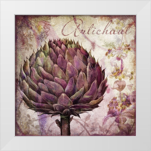 Legumes Francais II White Modern Wood Framed Art Print by Sasha