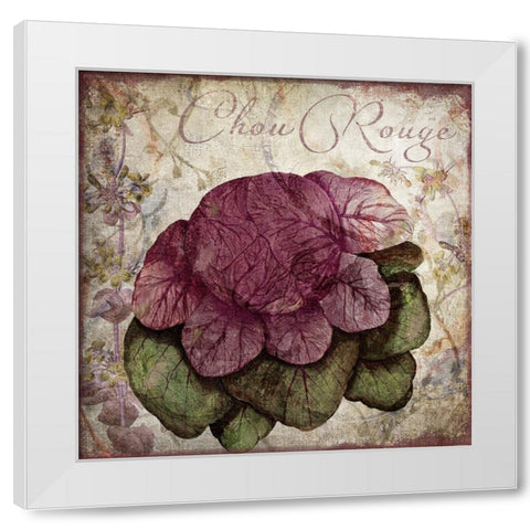 Legumes Francais IV White Modern Wood Framed Art Print by Sasha