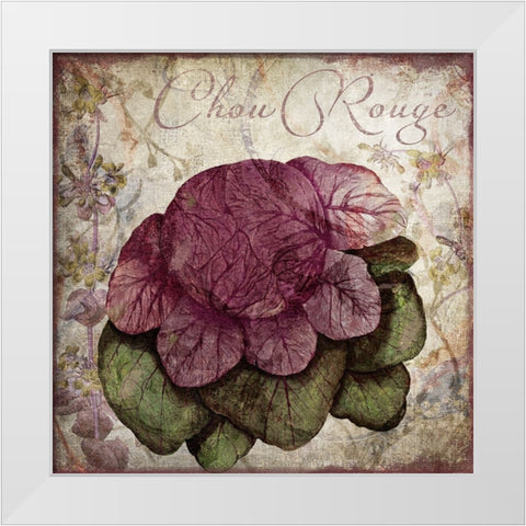 Legumes Francais IV White Modern Wood Framed Art Print by Sasha