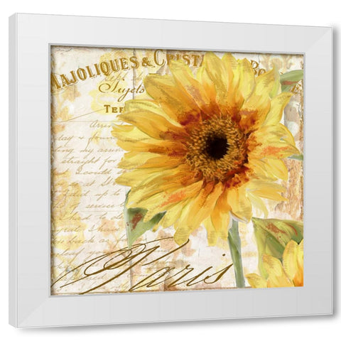 Ete II White Modern Wood Framed Art Print by Sasha