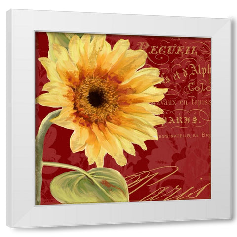 Ete IV White Modern Wood Framed Art Print by Sasha