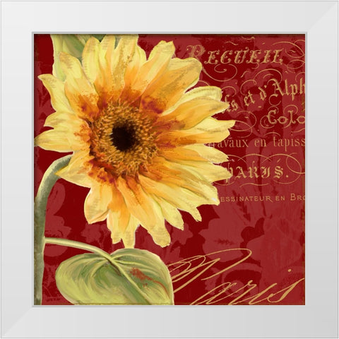 Ete IV White Modern Wood Framed Art Print by Sasha