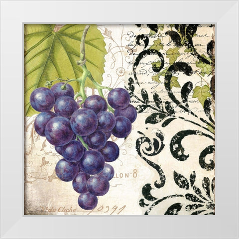Les Fruits Jardin II White Modern Wood Framed Art Print by Sasha
