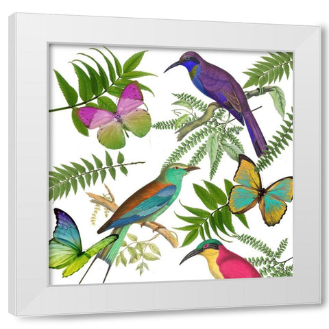 Walking on Air I White Modern Wood Framed Art Print by Sasha