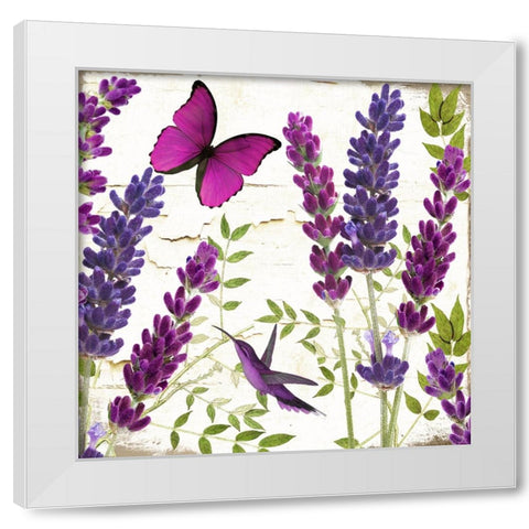 Lavande II White Modern Wood Framed Art Print by Sasha