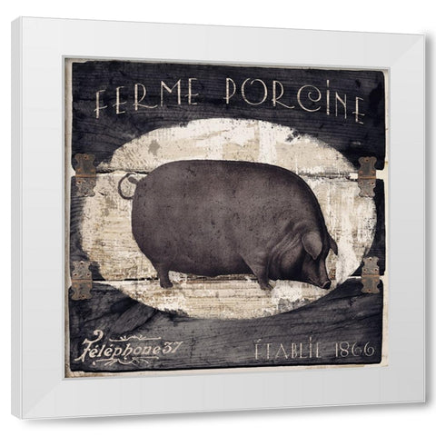Campagne II White Modern Wood Framed Art Print by Sasha