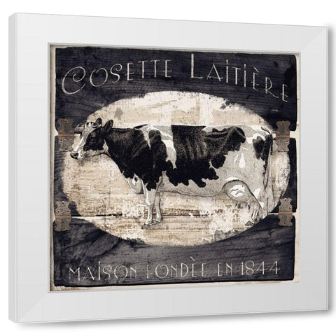 Campagne III White Modern Wood Framed Art Print by Sasha
