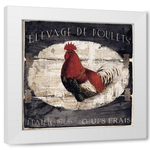 Campagne IV White Modern Wood Framed Art Print by Sasha