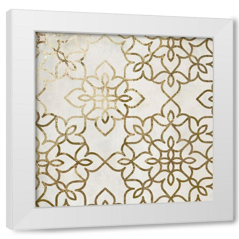 Salima I White Modern Wood Framed Art Print by Sasha