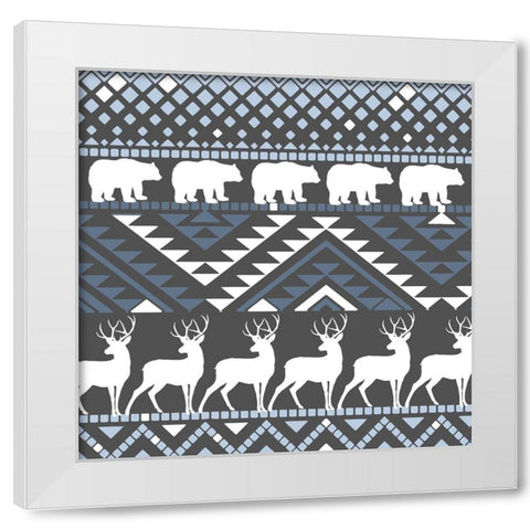 Comfort Zone 1 White Modern Wood Framed Art Print by Sasha