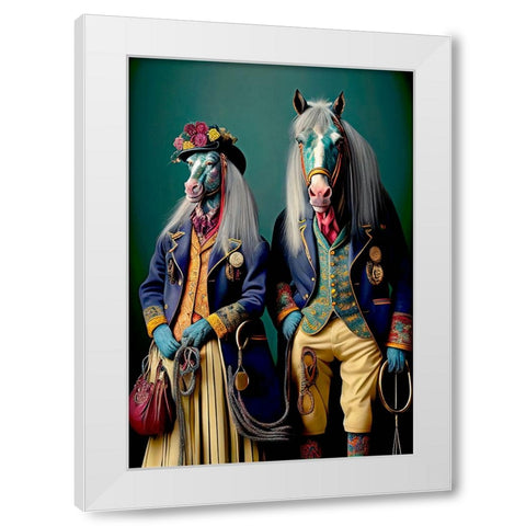 Coloratura XV White Modern Wood Framed Art Print by Sasha