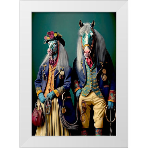 Coloratura XV White Modern Wood Framed Art Print by Sasha