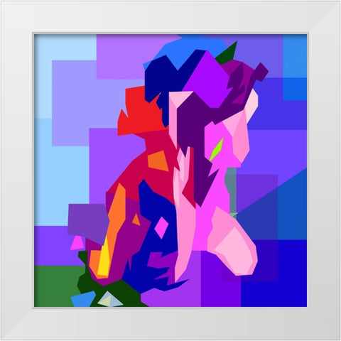 Nude 2 White Modern Wood Framed Art Print by Pansanit, Surapol