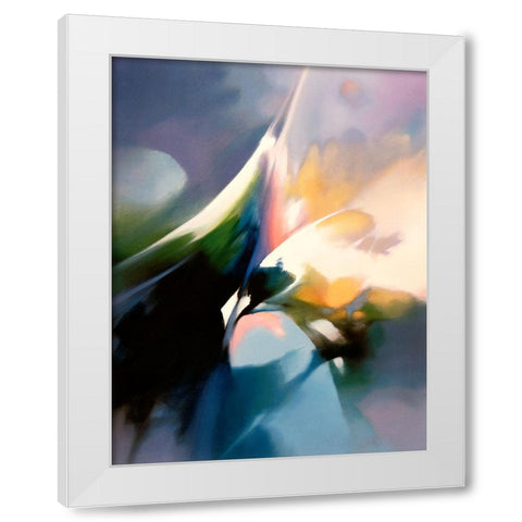 Effervescence White Modern Wood Framed Art Print by Leung, Thomas