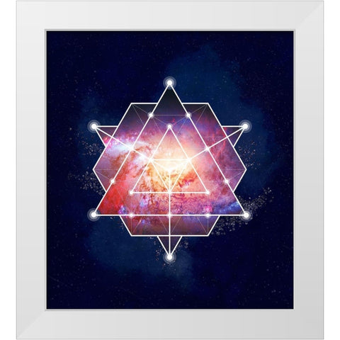 Galaxy Two White Modern Wood Framed Art Print by Lavoie, Tina