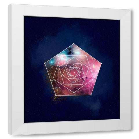Nebula One White Modern Wood Framed Art Print by Lavoie, Tina