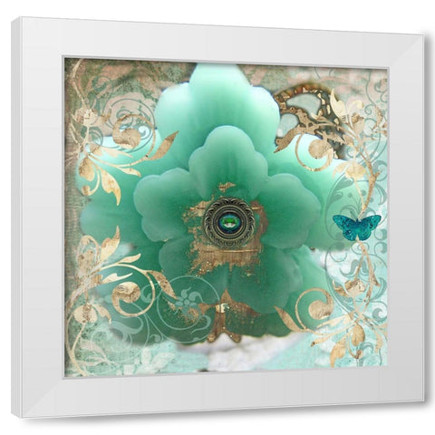 Gilded Sakura White Modern Wood Framed Art Print by Lavoie, Tina