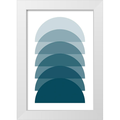 Sunset II White Modern Wood Framed Art Print by Lavoie, Tina