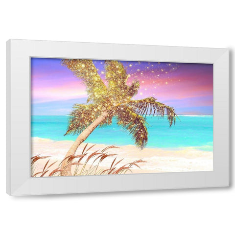 Starlight Beach White Modern Wood Framed Art Print by Lavoie, Tina
