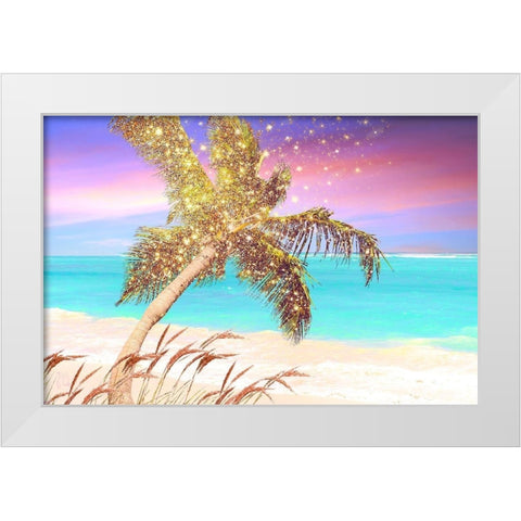 Starlight Beach White Modern Wood Framed Art Print by Lavoie, Tina