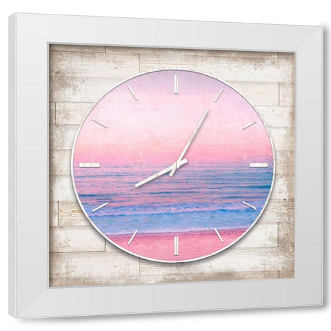 Beach Time I White Modern Wood Framed Art Print by Lavoie, Tina