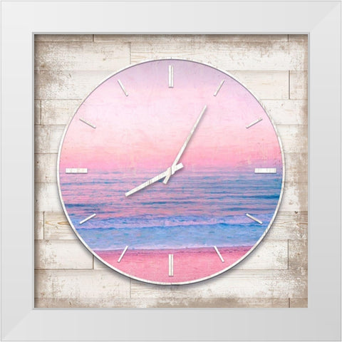 Beach Time I White Modern Wood Framed Art Print by Lavoie, Tina