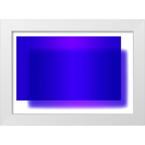 Cobalt White Modern Wood Framed Art Print by Lavoie, Tina