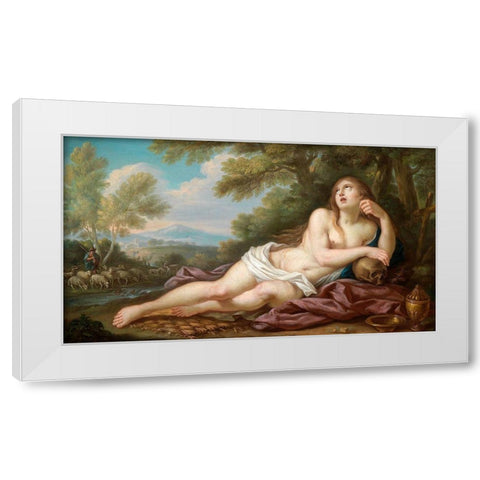 Casali-Magdalene White Modern Wood Framed Art Print by Vintage Apple Collection