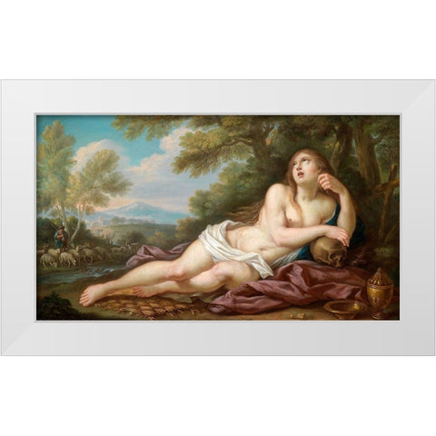 Casali-Magdalene White Modern Wood Framed Art Print by Vintage Apple Collection