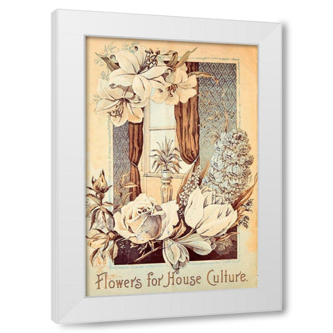 Culture White Modern Wood Framed Art Print by Vintage Apple Collection