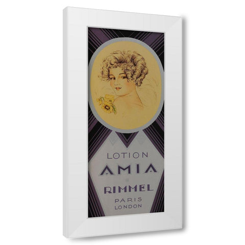Amia Paris White Modern Wood Framed Art Print by Vintage Apple Collection