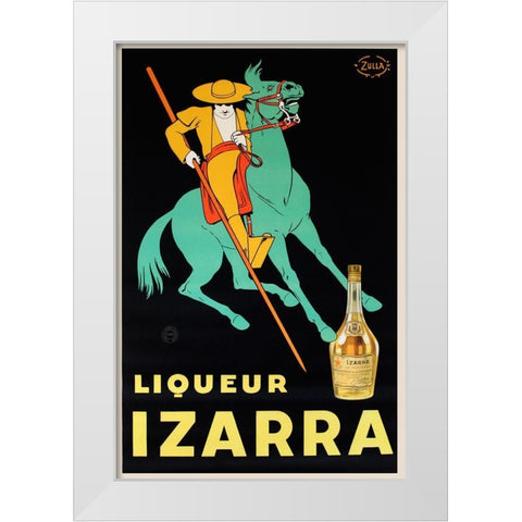 Izarra II White Modern Wood Framed Art Print by Vintage Apple Collection