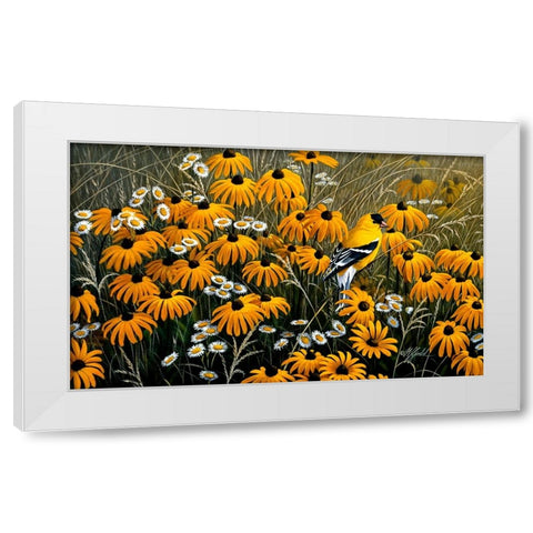 Summer Gold White Modern Wood Framed Art Print by Goebel, Wilhelm